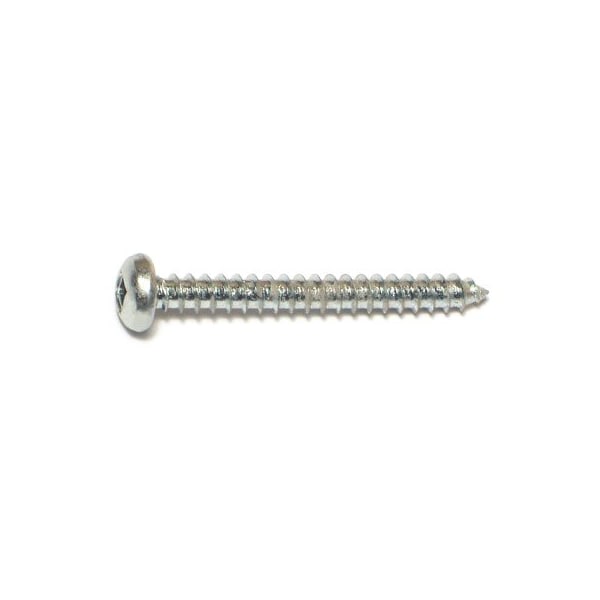 Midwest Fastener Sheet Metal Screw, #8 x 1-1/2 in, Zinc Plated Steel Pan Head Square Drive, 100 PK 08718 - main